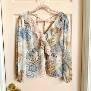 Fluttery White House black market top